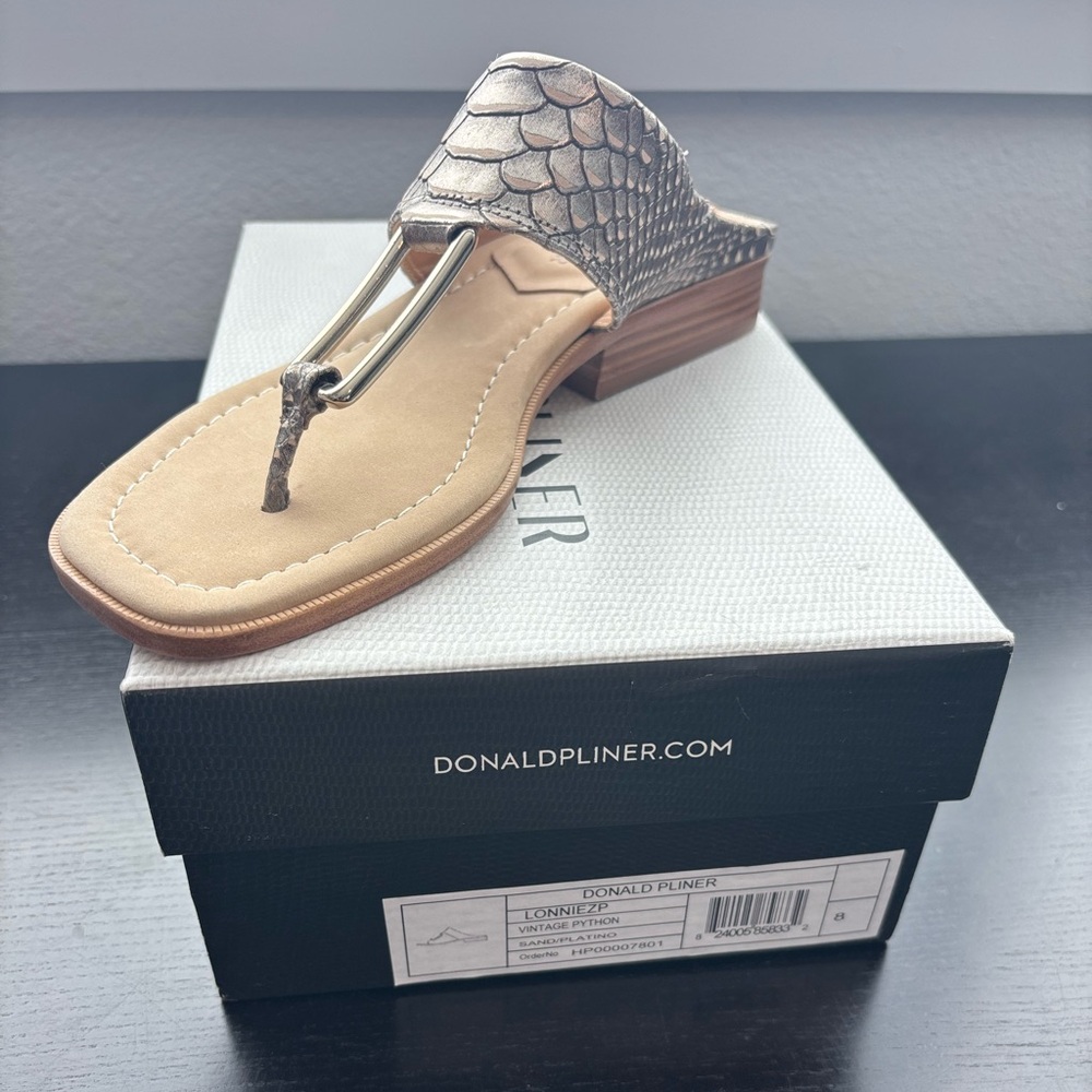 Donald Pliner / Lonnie vintage Python sandal